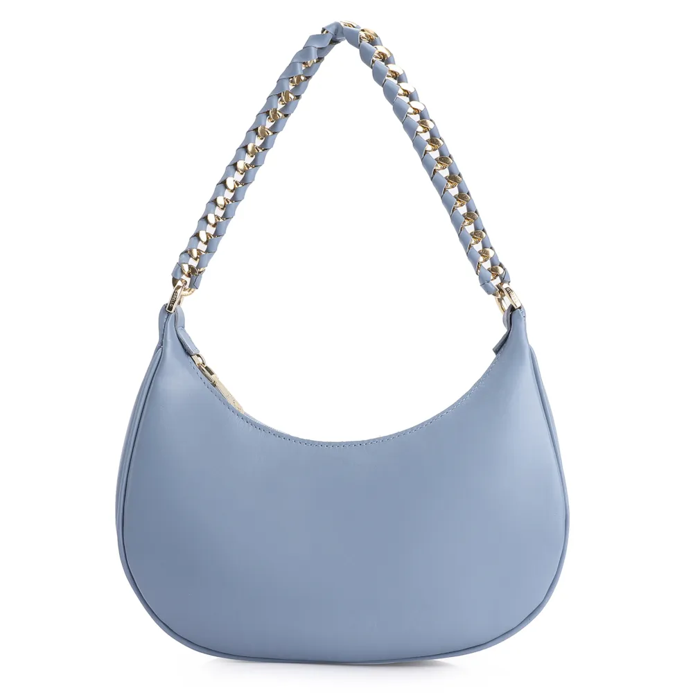Bolsa De Ombro Couro Azul - imagem 3