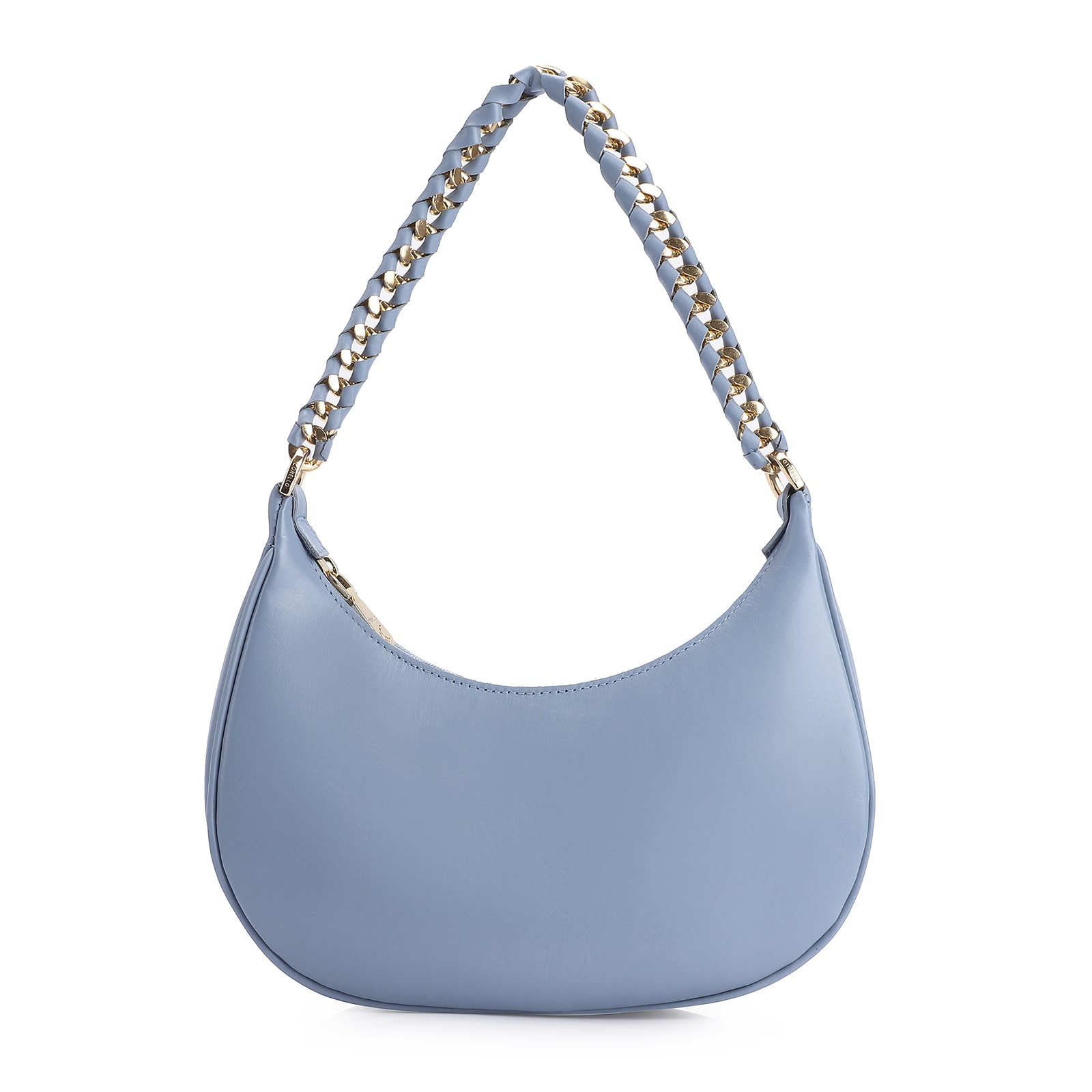 Bolsa De Ombro Couro Azul