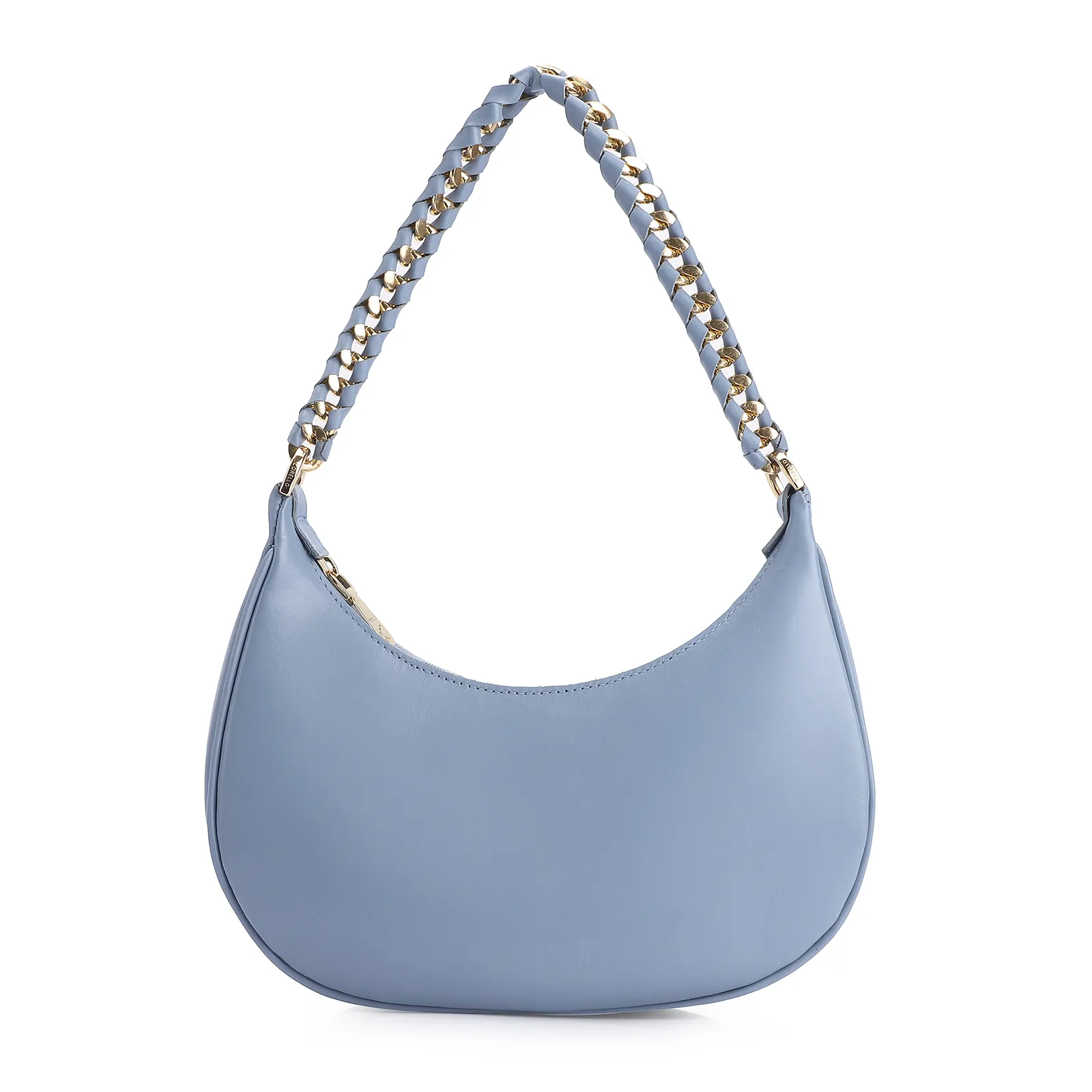Bolsa De Ombro Couro Azul