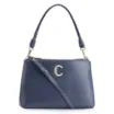 Bolsa De Ombro Couro Azul - imagem 1