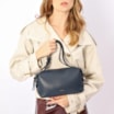 Bolsa De Ombro Couro Azul - imagem 2