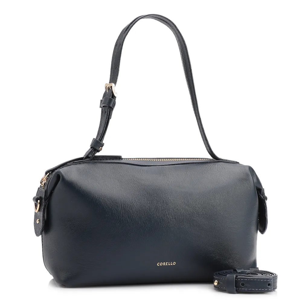 Bolsa De Ombro Couro Azul - imagem 3