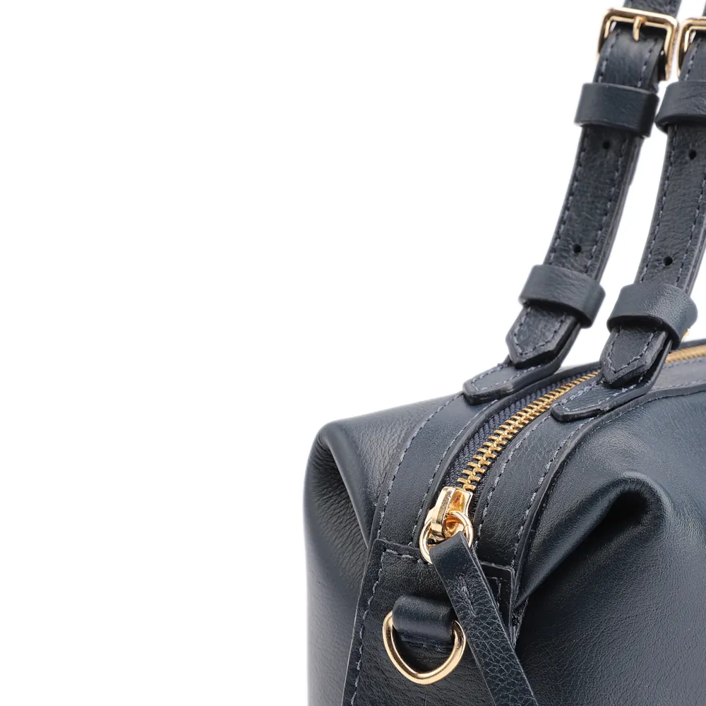 Bolsa De Ombro Couro Azul - imagem 6