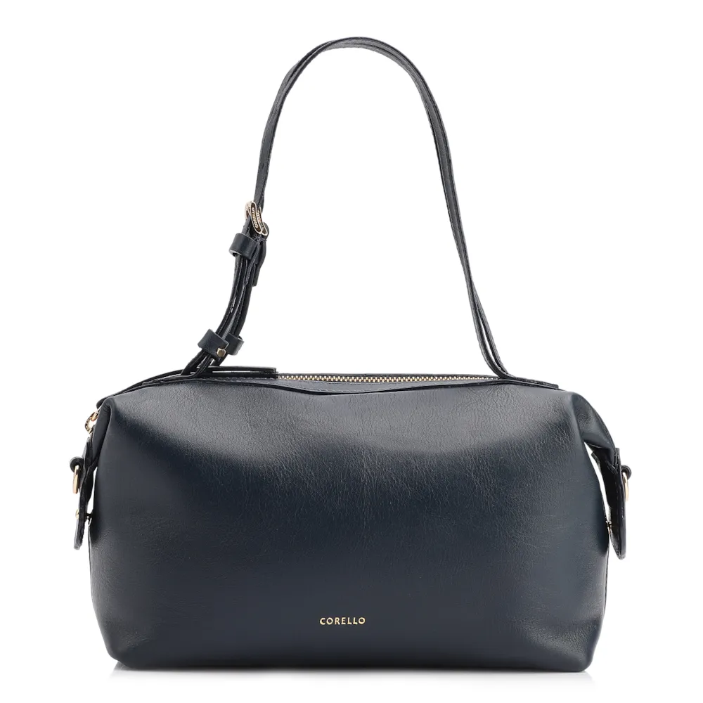 Bolsa De Ombro Couro Azul