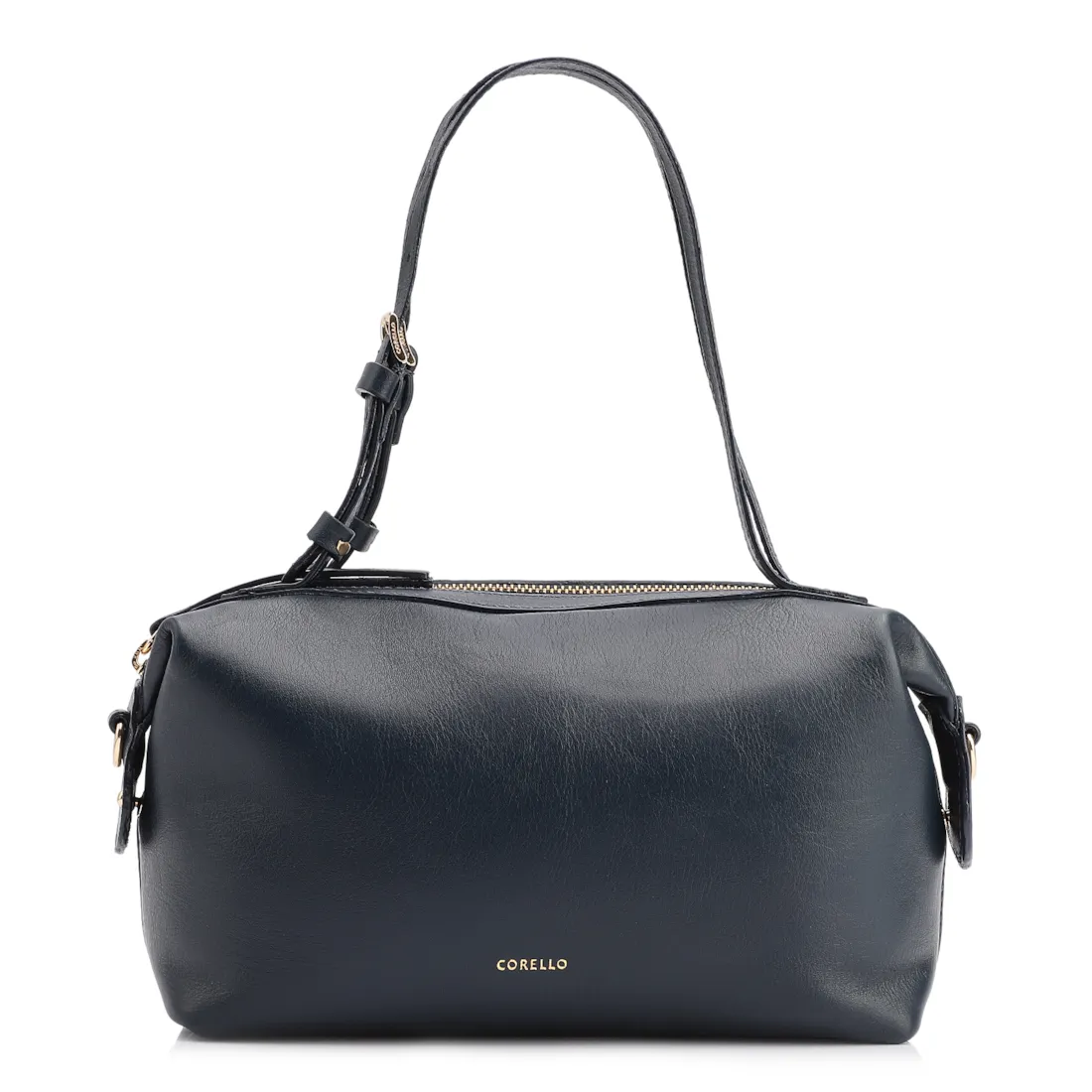 Bolsa De Ombro Couro Azul