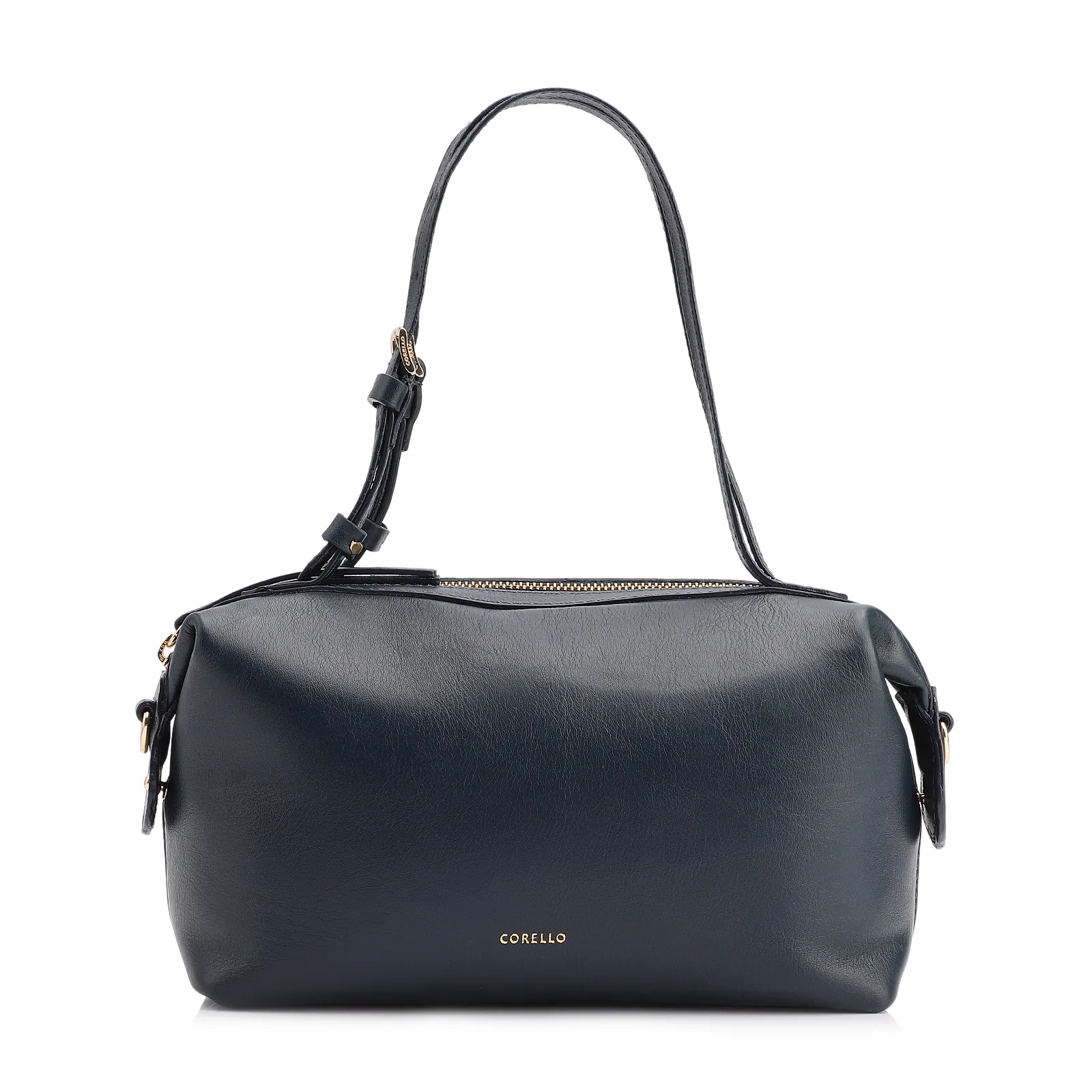 Bolsa De Ombro Couro Azul