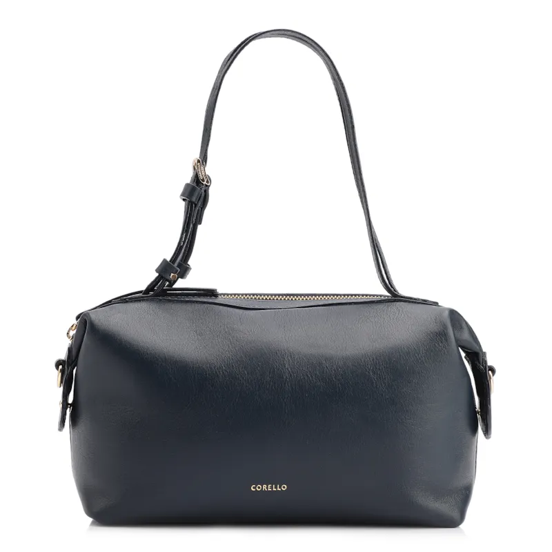 Bolsa De Ombro Couro Azul