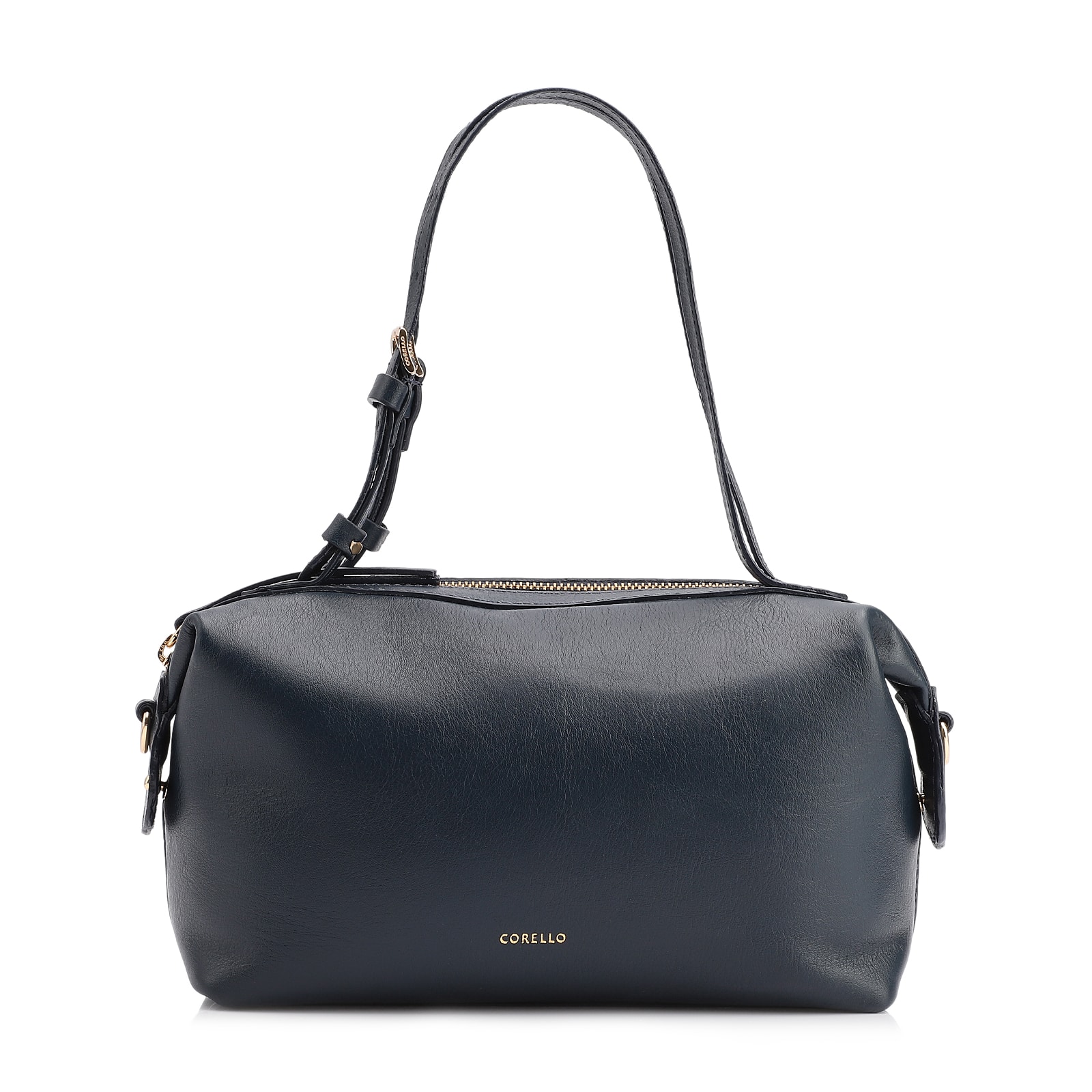 Bolsa De Ombro Couro Azul