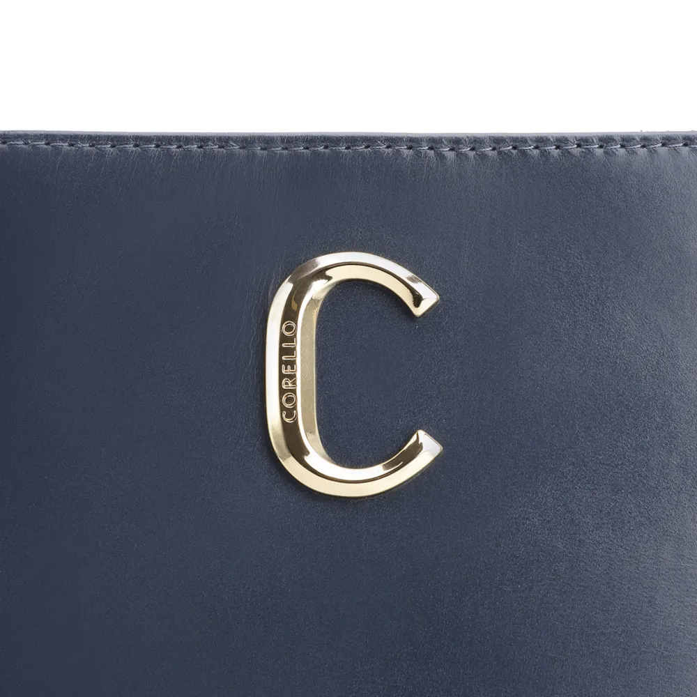 Bolsa De Ombro Couro Azul - imagem 6
