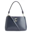 Bolsa De Ombro Couro Azul - imagem 1