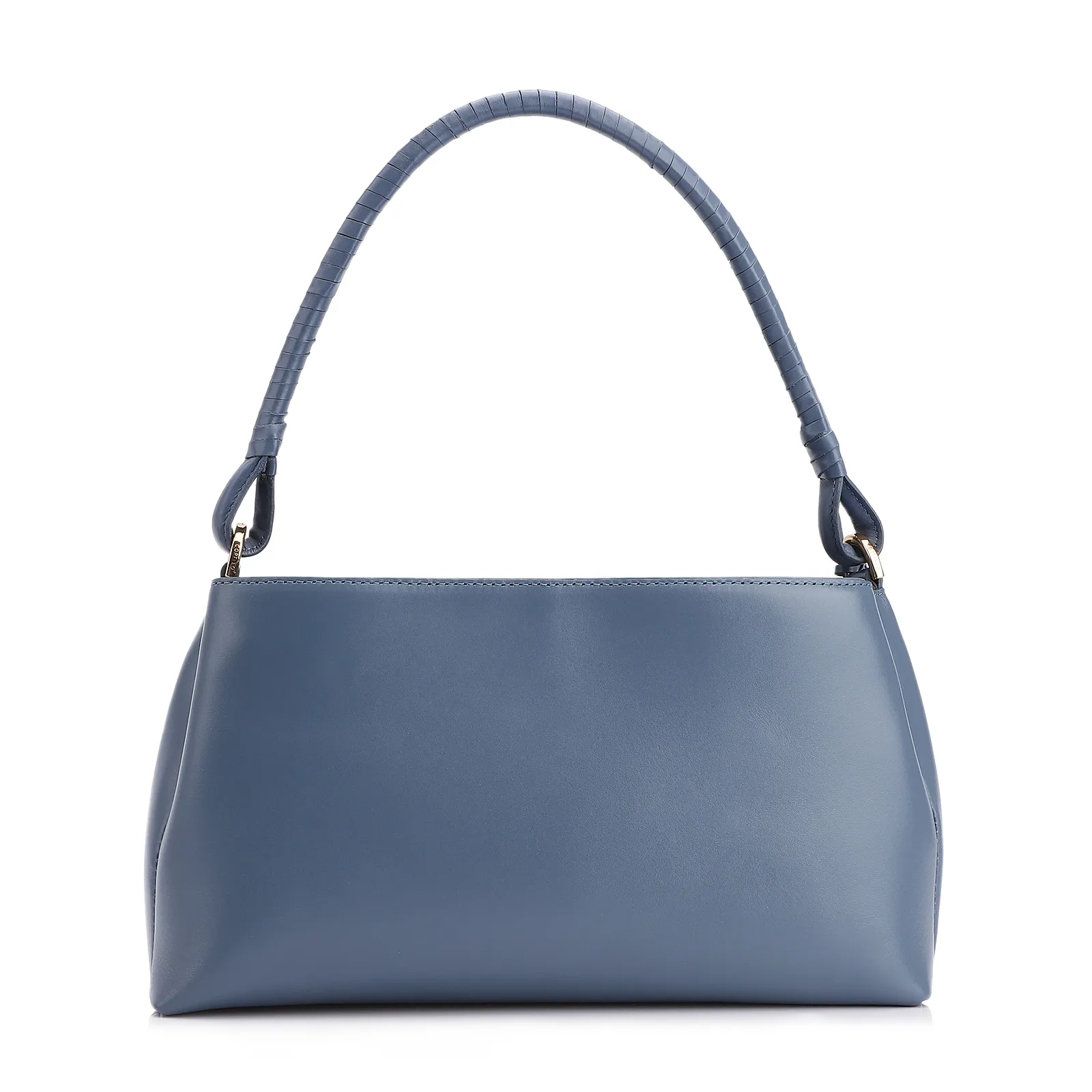 Bolsa De Ombro Couro Azul