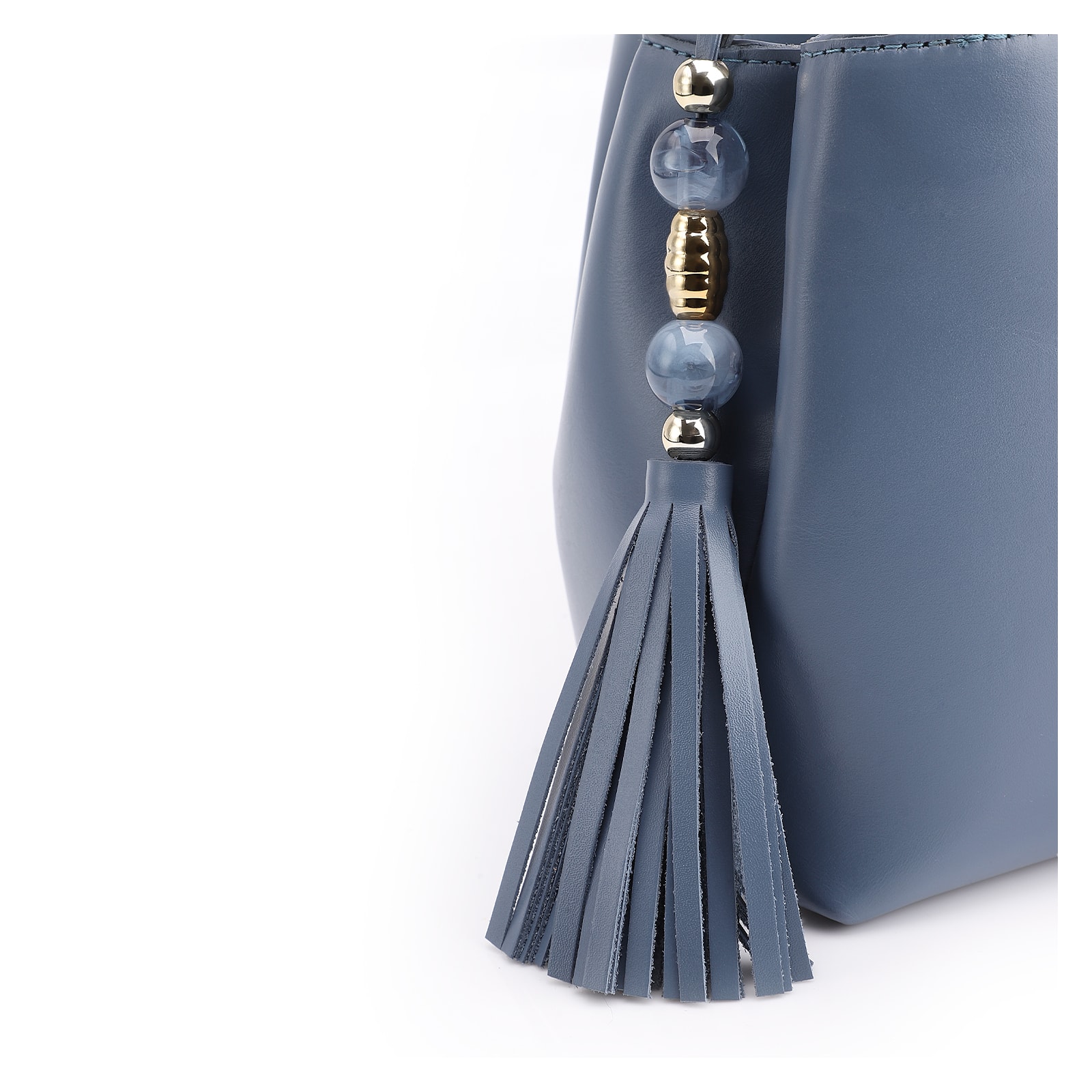 Bolsa De Ombro Couro Azul