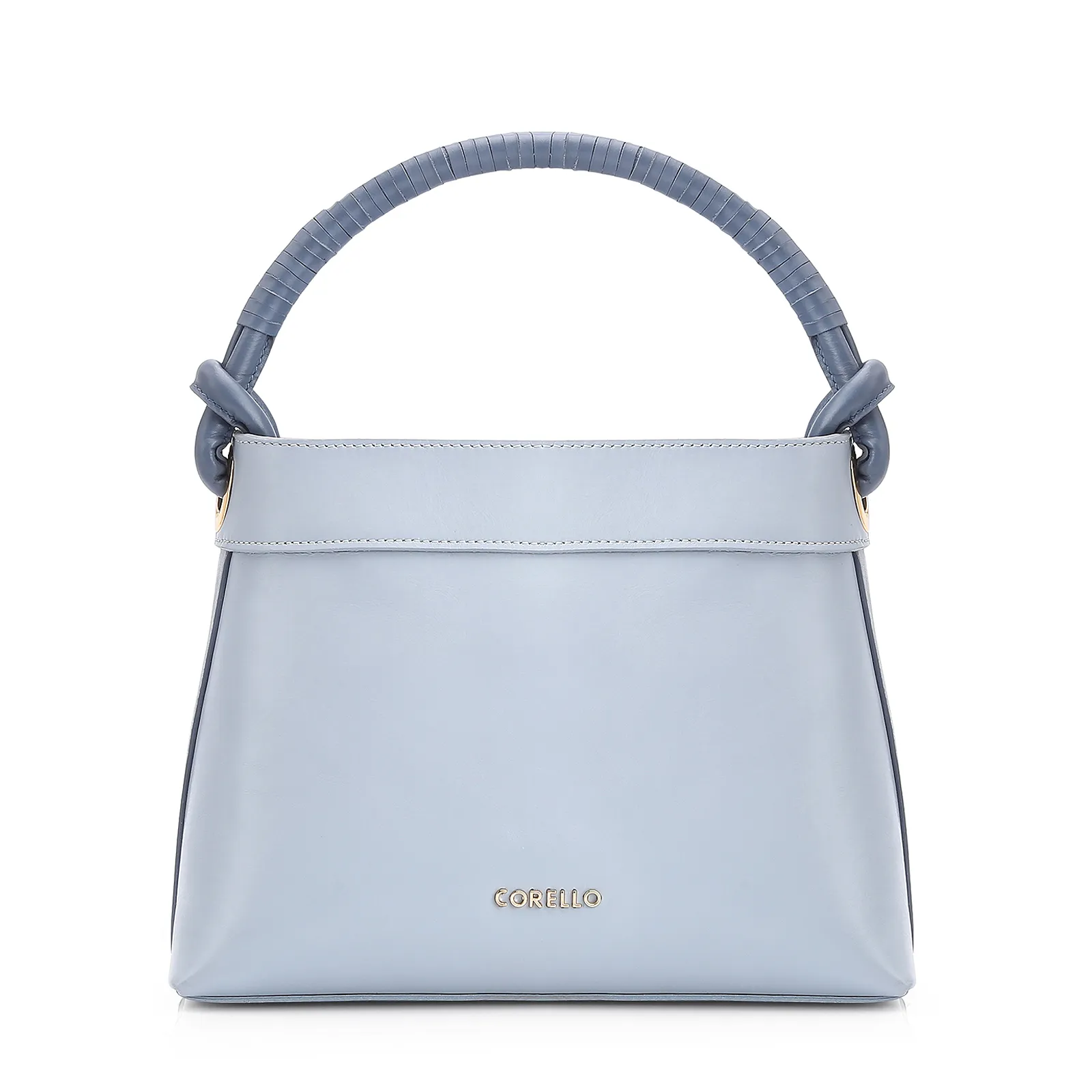 Bolsa De Ombro Couro Azul