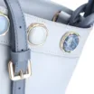 Bolsa De Ombro Couro Azul - imagem 6