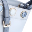 Bolsa De Ombro Couro Azul - imagem 6