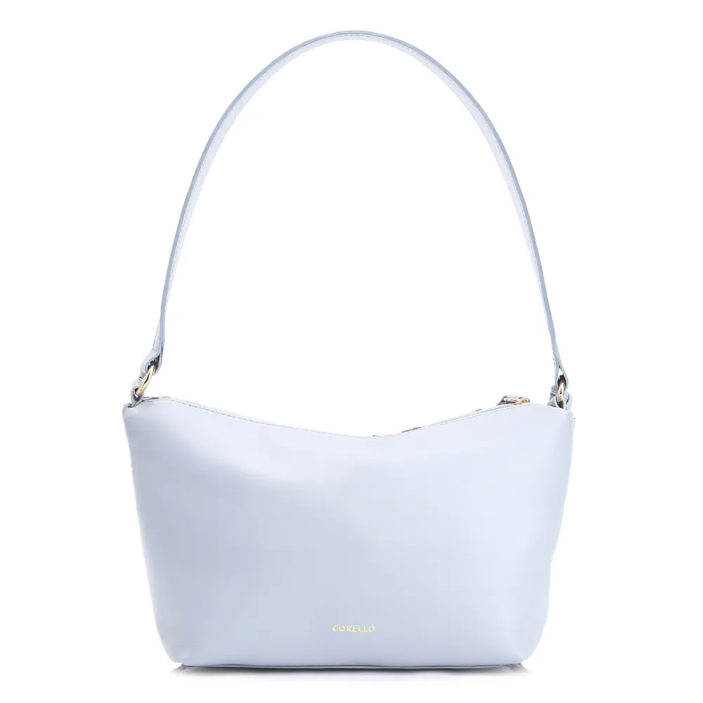 Bolsa De Ombro Couro Azul/Alt Tramado Azul - imagem 4