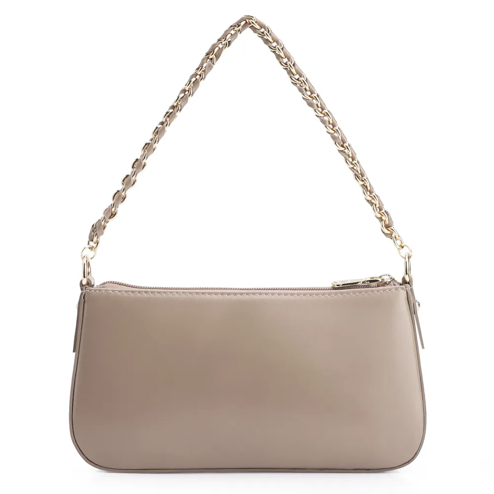 Bolsa De Ombro Couro Bege - imagem 3