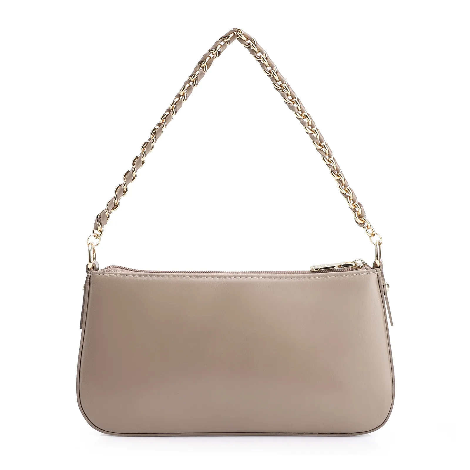 Bolsa De Ombro Couro Bege