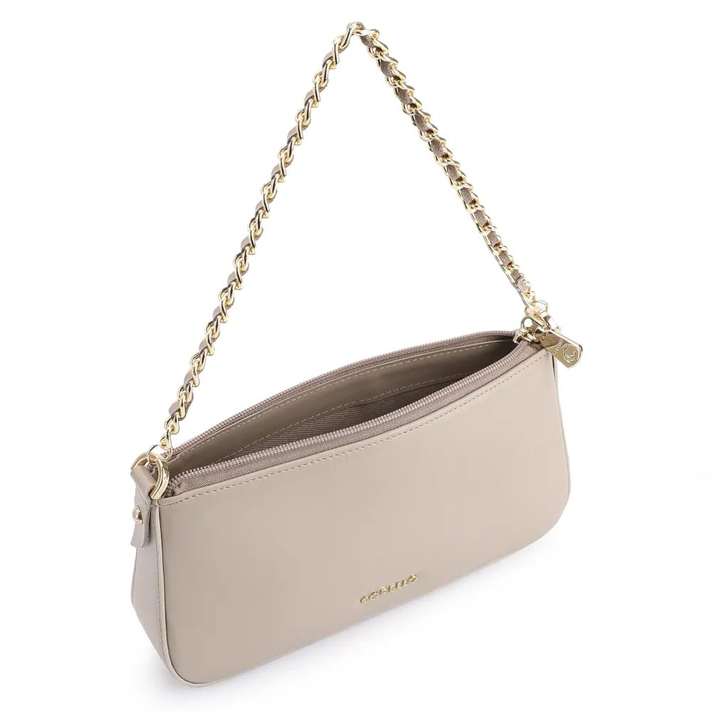 Bolsa De Ombro Couro Bege - imagem 6