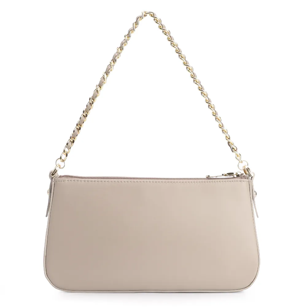 Bolsa De Ombro Couro Bege - imagem 3