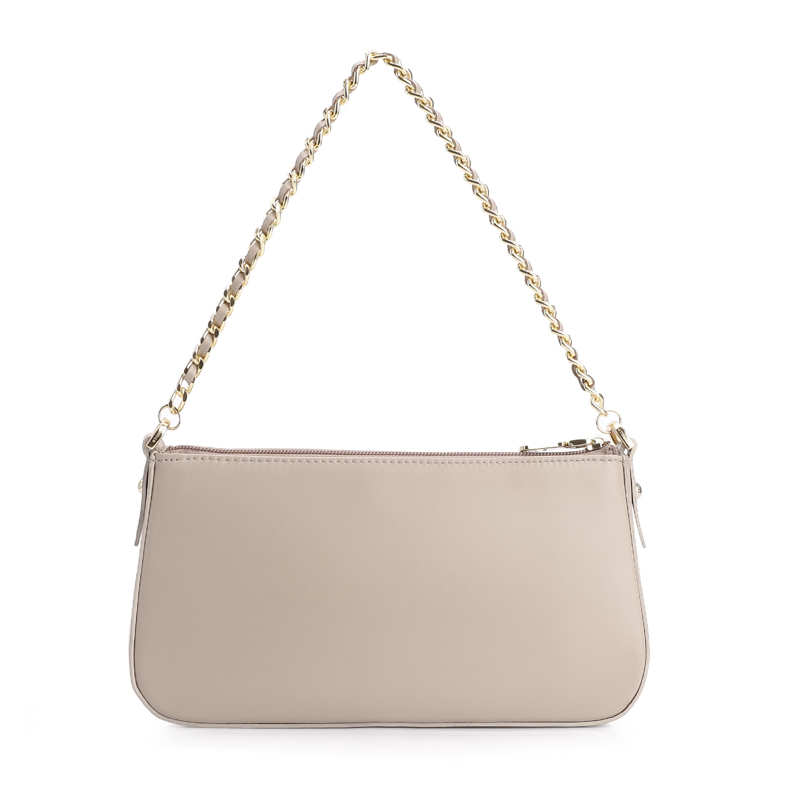 Bolsa De Ombro Couro Bege