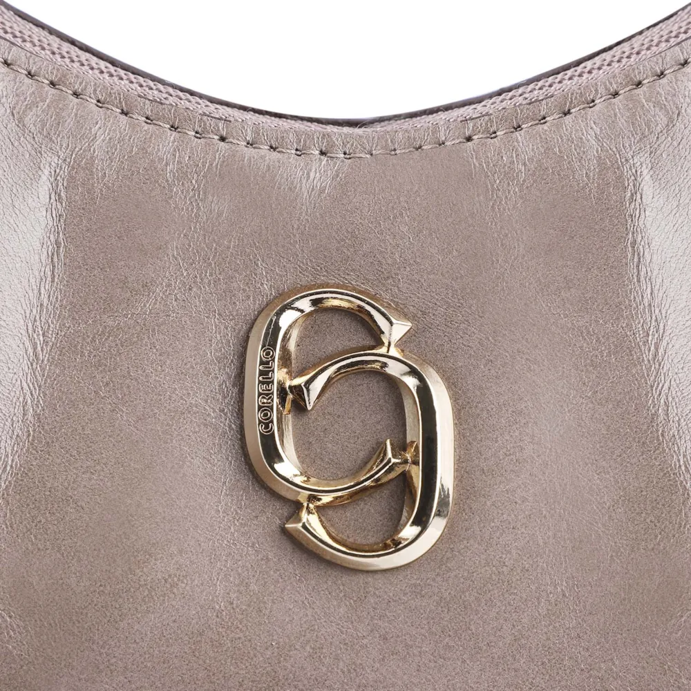 Bolsa De Ombro Couro Bege - imagem 6