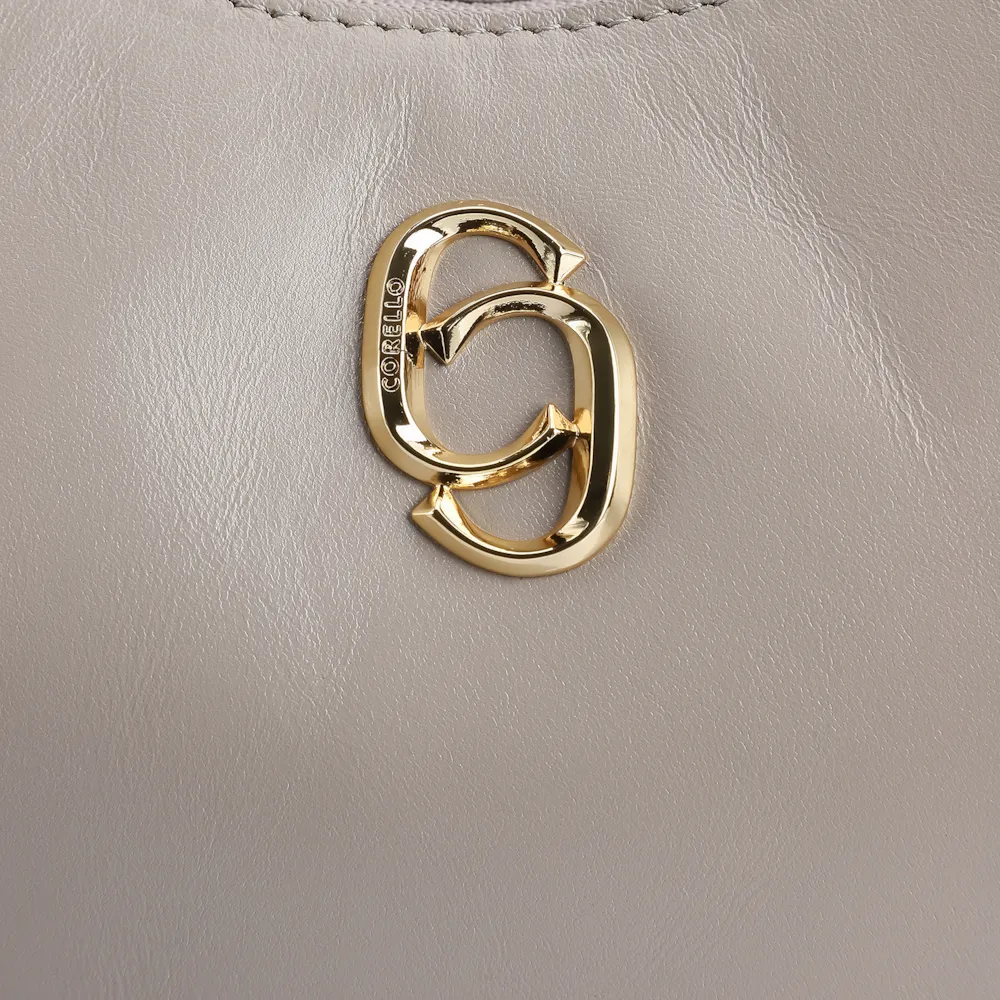 Bolsa De Ombro Couro Bege - imagem 6