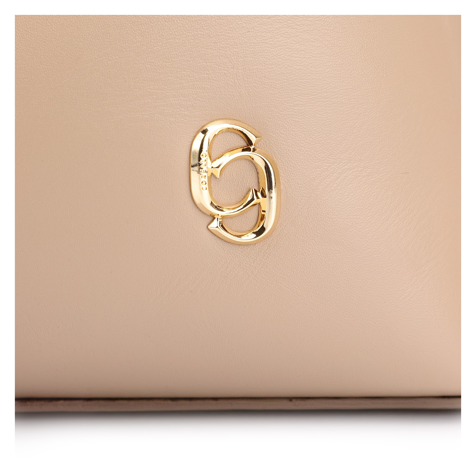 Bolsa De Ombro Couro Bege