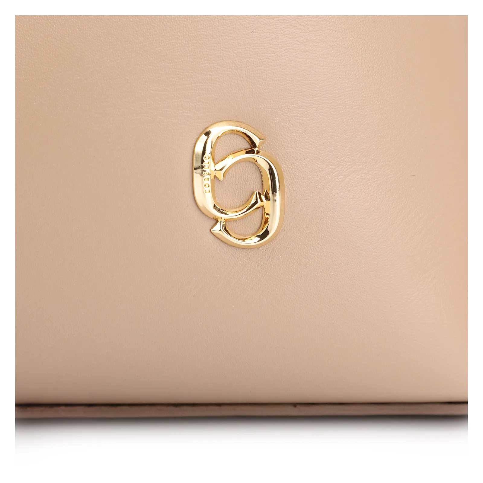 Bolsa De Ombro Couro Bege