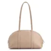 Bolsa De Ombro Couro Bege/Couro Lezard Bege - imagem 3