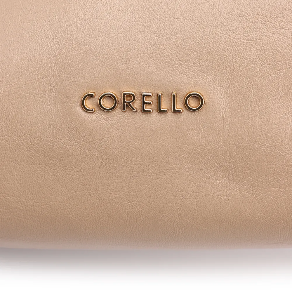 Bolsa De Ombro Couro Bege/Couro Nobuck Bege - imagem 7