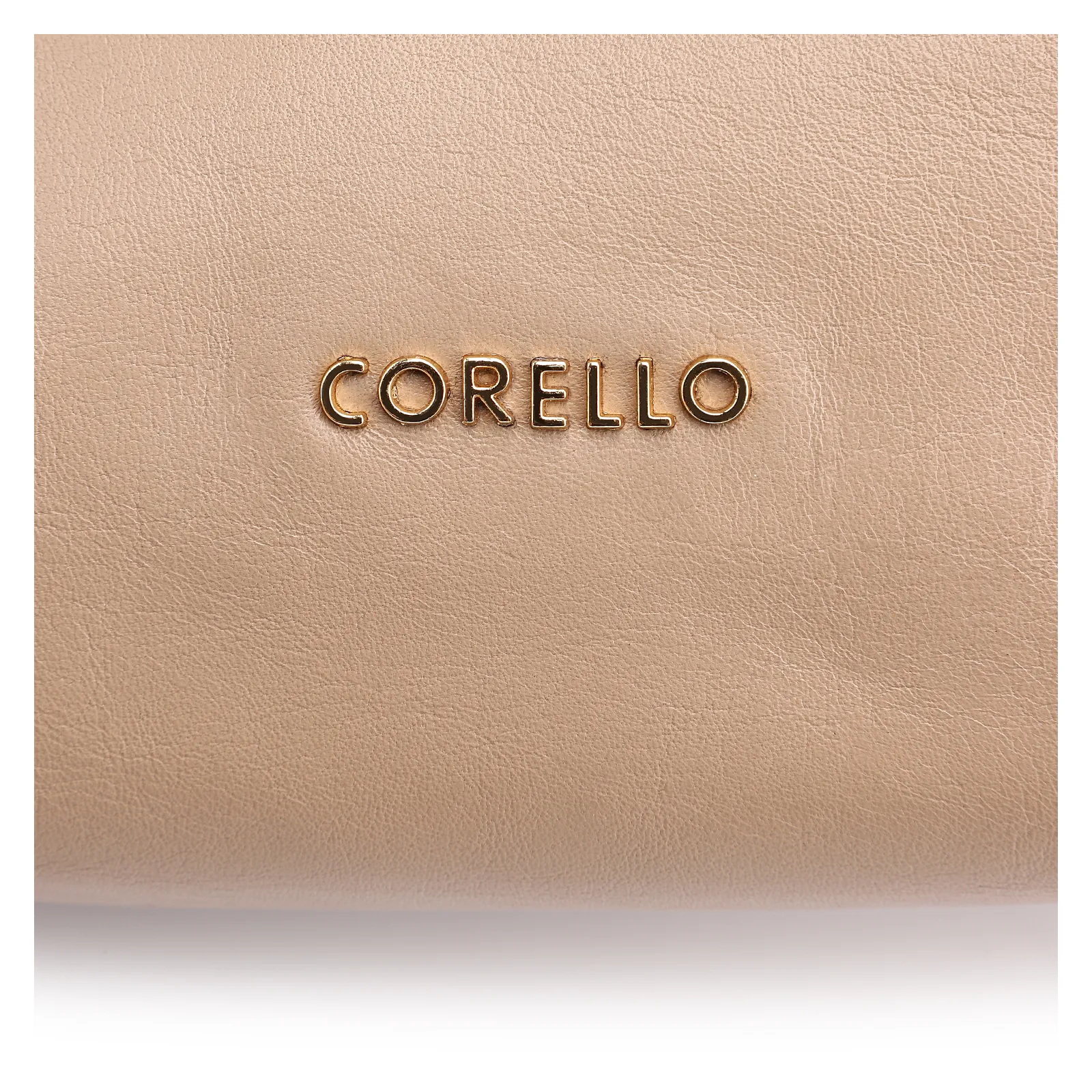 Bolsa De Ombro Couro Bege/Couro Nobuck Bege