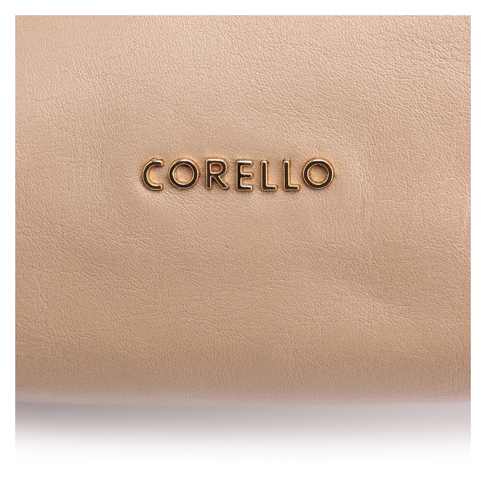 Bolsa De Ombro Couro Bege/Couro Nobuck Bege
