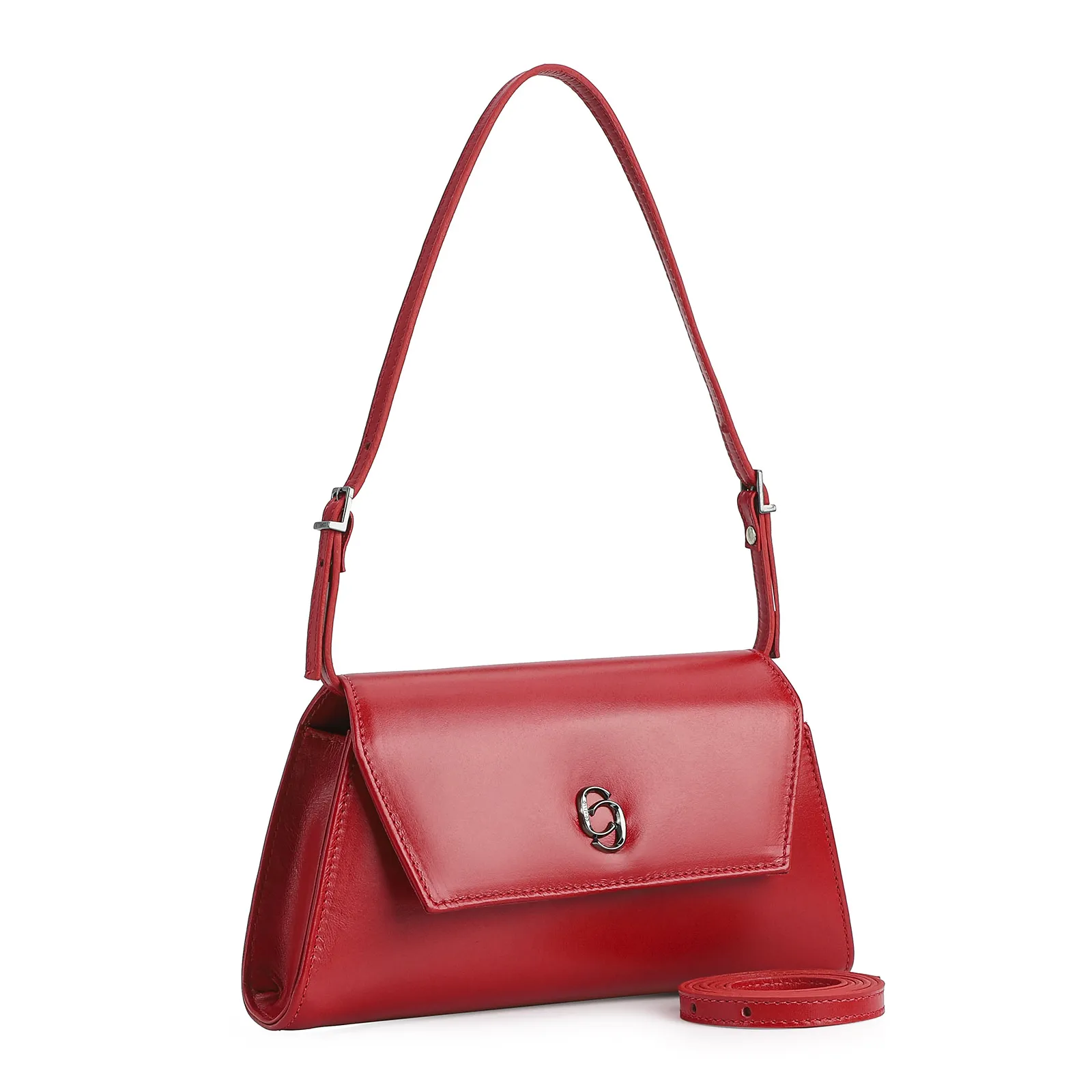 Bolsa De Ombro Couro Bromelia