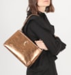 Bolsa De Ombro Couro Bronze - imagem 2