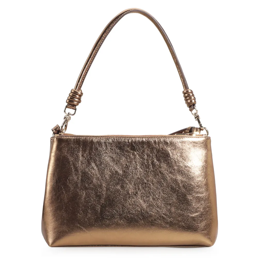 Bolsa De Ombro Couro Bronze - imagem 4