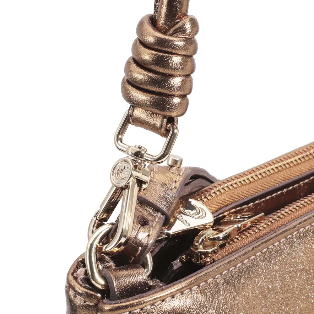 Bolsa De Ombro Couro Bronze - imagem 6