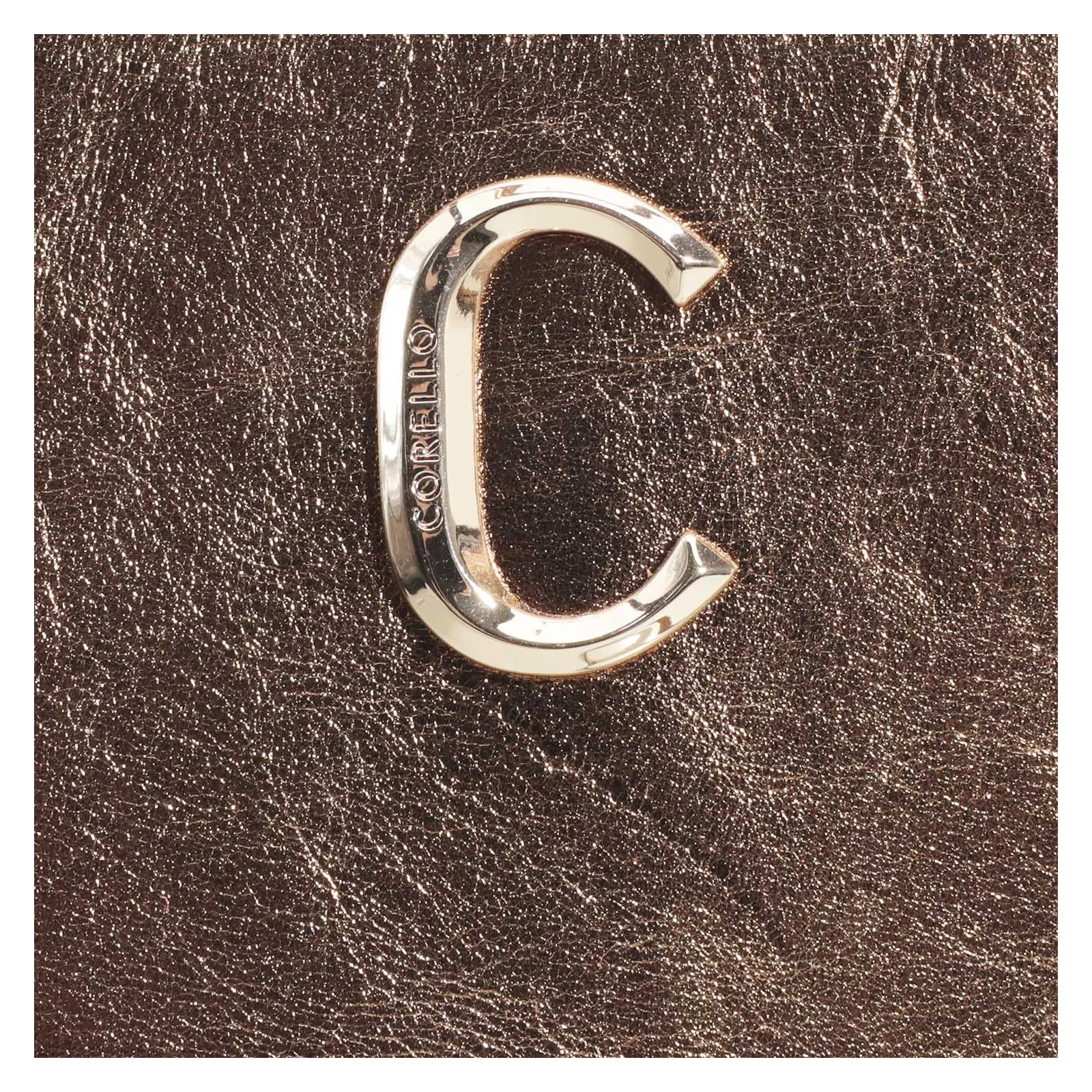 Bolsa De Ombro Couro Bronze