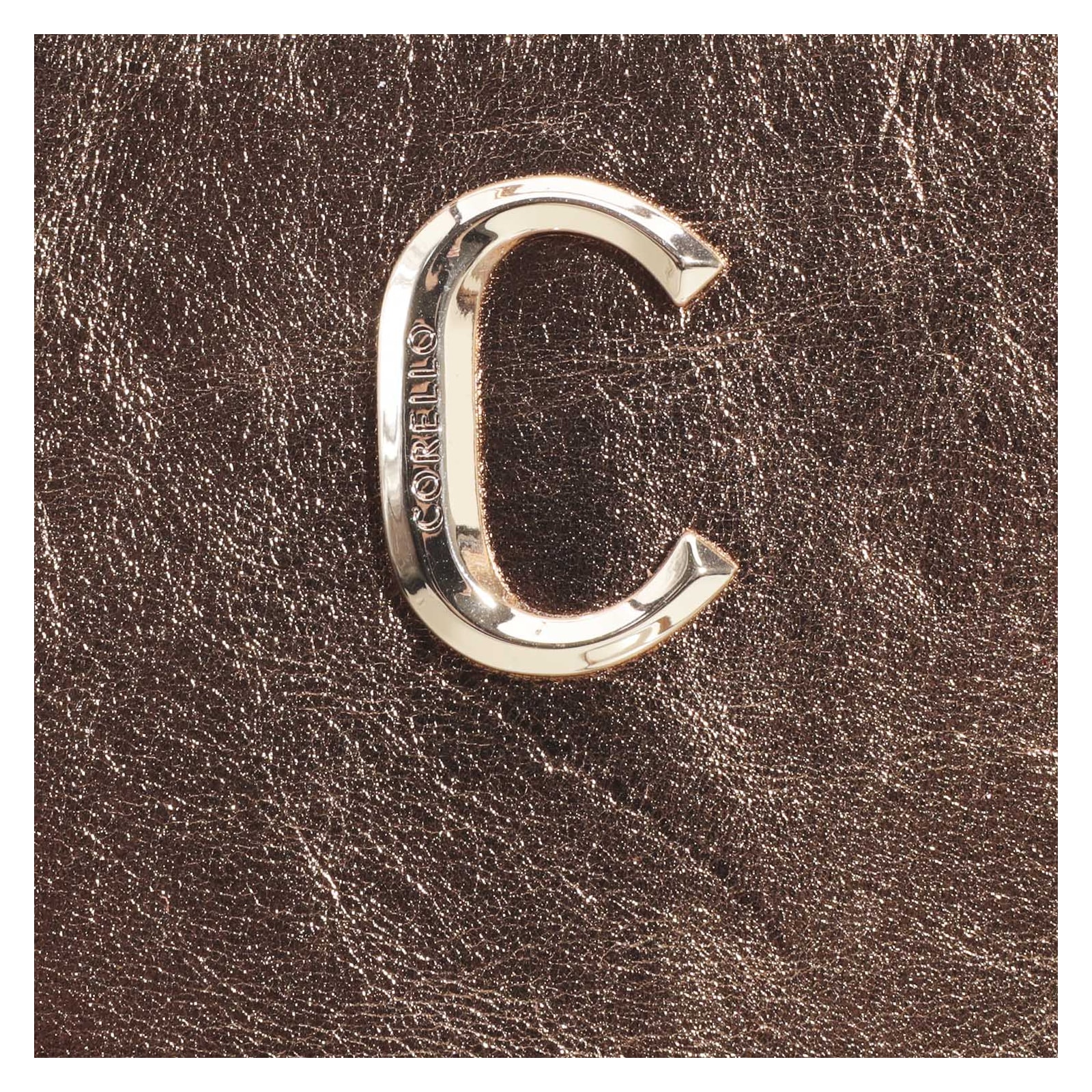 Bolsa De Ombro Couro Bronze