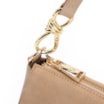 Bolsa De Ombro Couro Camurça/Couro Bege - imagem 6