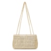Bolsa De Ombro Couro Crochet Dourado - imagem 3