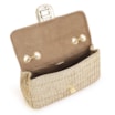 Bolsa De Ombro Couro Crochet Dourado - imagem 4