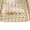 Bolsa De Ombro Couro Crochet Dourado - imagem 6
