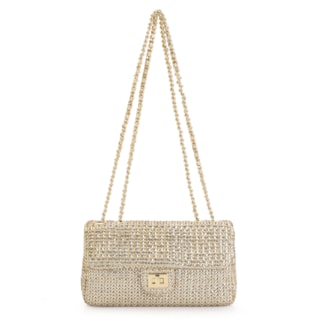 Couro Crochet Dourado
