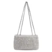 Bolsa De Ombro Couro Crochet Prata - imagem 3