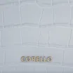 Bolsa De Ombro Couro Croco Azul - imagem 7