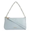 Bolsa De Ombro Couro Croco Azul - imagem 1