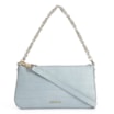 Bolsa De Ombro Couro Croco Azul - imagem 1