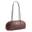 Bolsa De Ombro Couro Croco Marrom - imagem 3