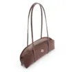 Bolsa De Ombro Couro Croco Marrom - imagem 5
